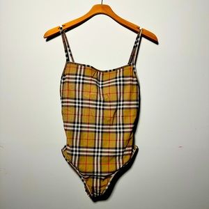 Burberry Check One Piece Bathing Suit
